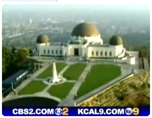 Aerial view of Griffith Observatory