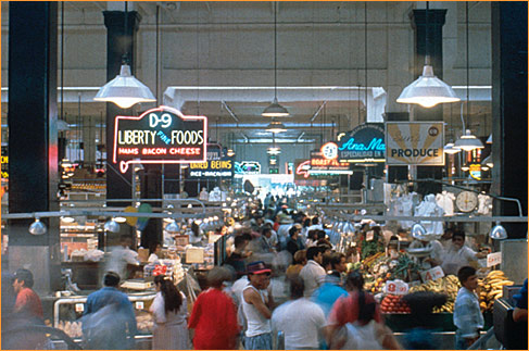 The 58 separate market stalls have been updated and enlivened.