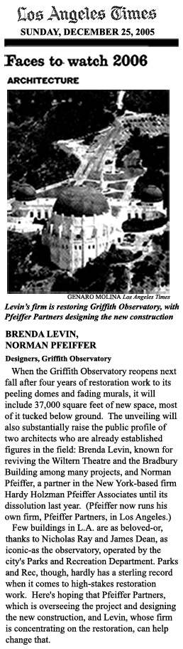 Brenda Levin restoring the Griffith Observatory