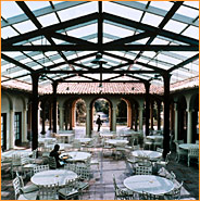 Second floor, Branca Family Patio with new steel and glass canopy